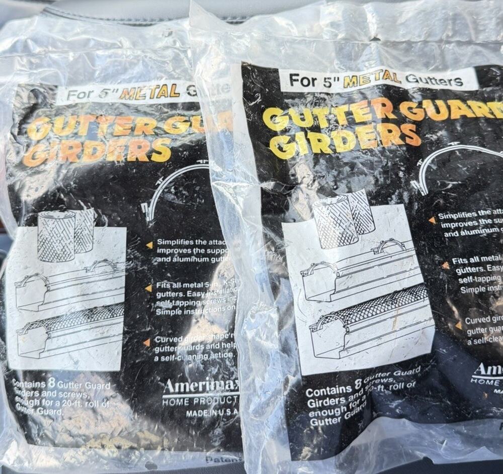 Amerimax Gutter Guard Girders for 5" metal gutters (8 guard pack) 2 Packs